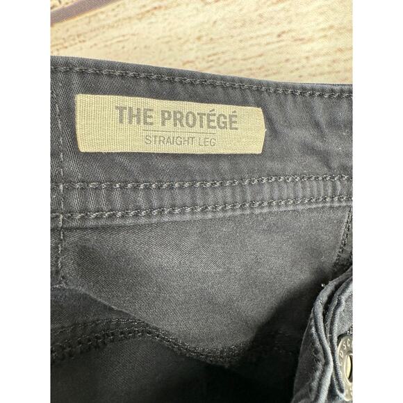 AG Adriano Goldschmied Protege Straight Leg Jeans Mens 33x34 Black Stretch - Picture 7 of 13